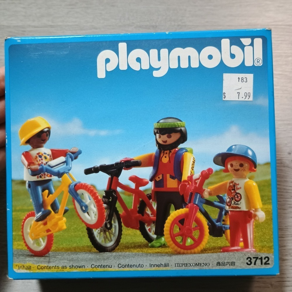 Vintage 1992 Playmobil 3712 BMX Mountain Bikers Brand New Sealed